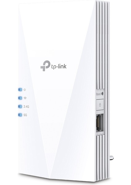 TP-Link RE500X, AX1500 Mbps, Geniş Bant/Wi-Fi Genişletici, 1 Gigabit Bağlantı Noktası ile Güçlendirici/Hotspot, Dahili Erişim Noktası Modu, Wi-Fi 6 Menzil Genişletici