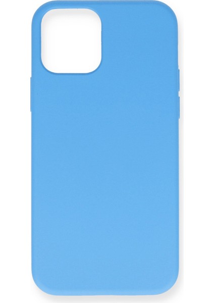 iPhone 12 Mini Kılıf Nano Içi Kadife Silikon - Mavi