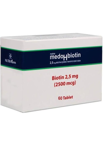 skin Medohbiotin Biotin 2,5mg 60 Tablet