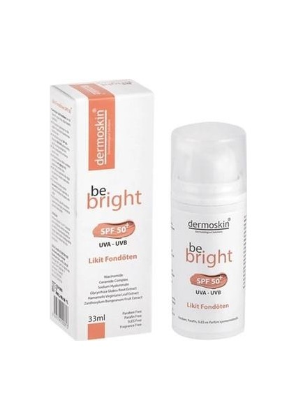 skin Be Bright SPF50+ Likit Fondöten 33ML - Light