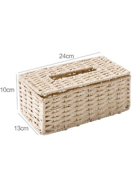 Rattan Doku Kutusu Bağbozumu Peçete Tutucu Kılıf (Yurt Dışından) fiyatları