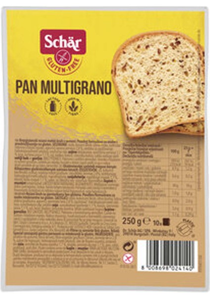 Pan Multigrano Glutensiz Ekmek 250G