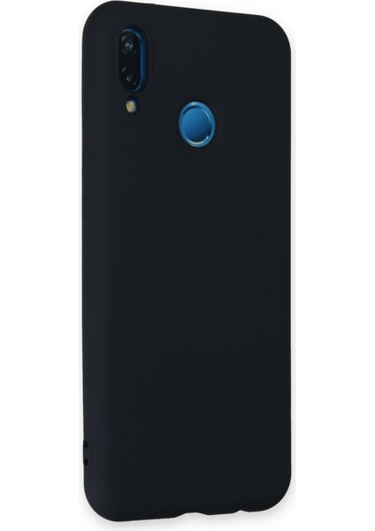 Huawei P20 Lite Kılıf Nano Içi Kadife Silikon - Lacivert
