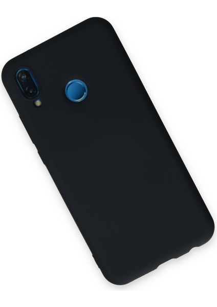 Huawei P20 Lite Kılıf Nano Içi Kadife Silikon - Lacivert