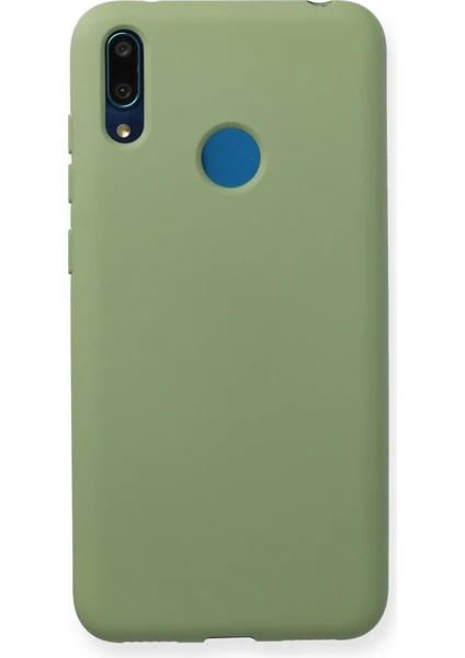 Happycase Huawei Y7 2019 Kılıf Nano Içi Kadife  Silikon - Yeşil