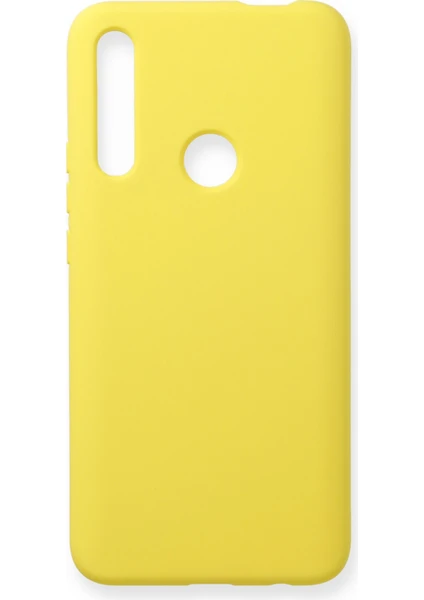 Happycase Huawei Y9 Prime 2019 Kılıf Nano Içi Kadife  Silikon - Sarı