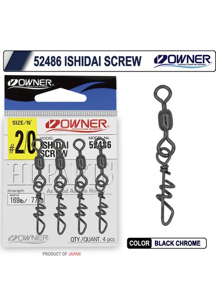 52486 Shidai Screw Klipsli Fırdöndü 2-0