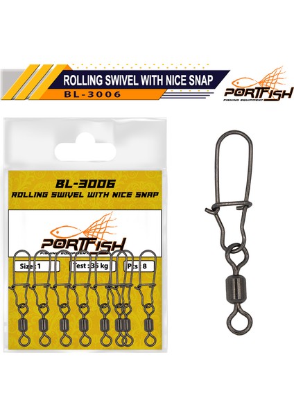 BL-3006 Bilyalı Kilitli Klips 6