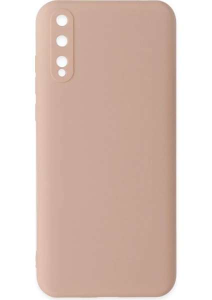 Happycase Huawei P Smart S Kılıf Nano Içi Kadife  Silikon - Pudra