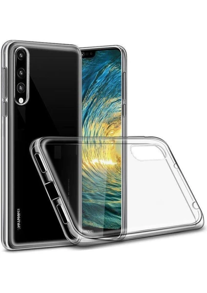 Happycase Huawei P30 Lite Kılıf Lüx Şeffaf Silikon