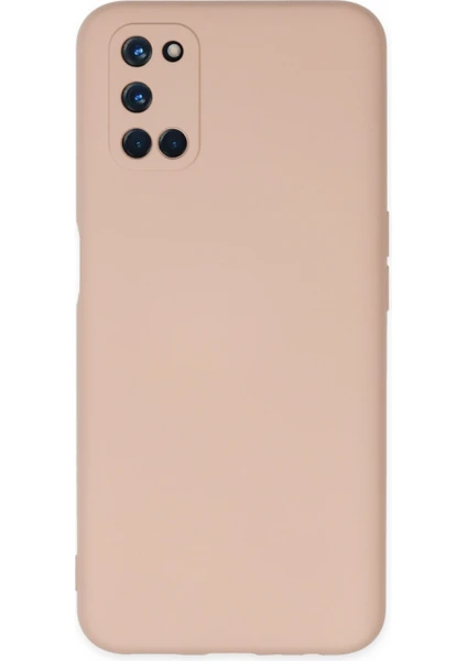 Happycase Oppo A52 Kılıf Nano Içi Kadife  Silikon - Pudra