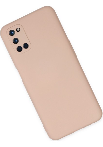 Happycase Oppo A52 Kılıf Nano Içi Kadife  Silikon - Pudra