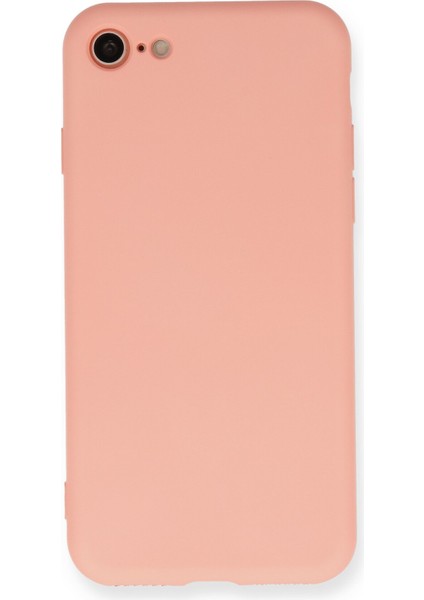 iPhone 7 Kılıf Nano Içi Kadife Silikon - Pembe