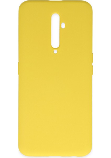 Oppo Reno 2z Kılıf Nano Içi Kadife Silikon - Sarı