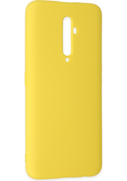 Oppo Reno 2z Kılıf Nano Içi Kadife Silikon - Sarı modelleri