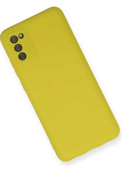 A03S Kılıf Nano Içi Kadife Silikon - Sarı