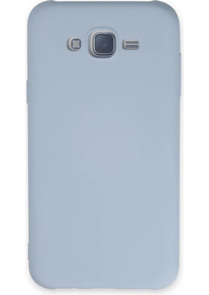 Happycase Samsung Galaxy J7 Kılıf Nano Içi Kadife  Silikon - Buz Mavisi