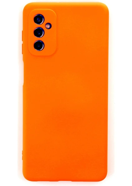 Happycase M52 5g Kılıf Nano Içi Kadife  Silikon - Turuncu