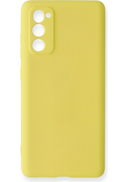 Samsung Galaxy S20 Fe Kılıf Nano Içi Kadife Silikon - Sarı