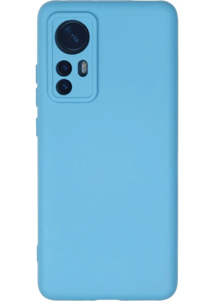 Happycase Xiaomi Mi 12 Kılıf Nano Içi Kadife  Silikon - Mavi