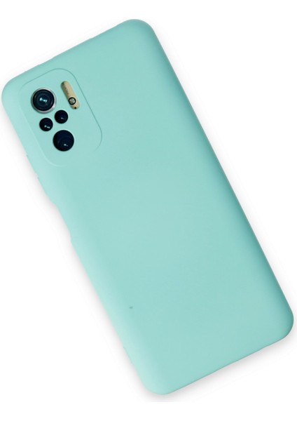 Xiaomi Redmi Note 10 Kılıf Nano Içi Kadife Silikon - Su Yeşili