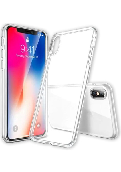 iPhone Xs Kılıf Lüx Şeffaf Silikon