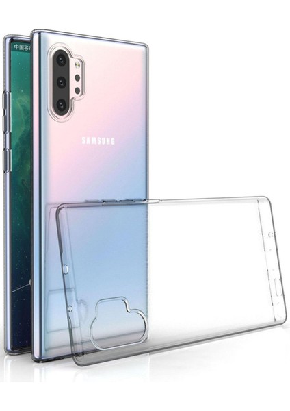 Samsung Galaxy Note 10 Plus Kılıf Lüx Şeffaf Silikon