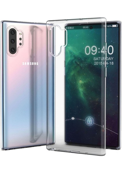 Samsung Galaxy Note 10 Plus Kılıf Lüx Şeffaf Silikon