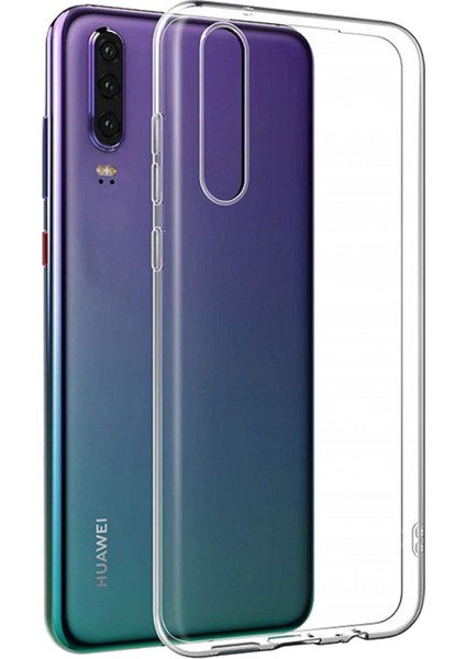 Huawei P30 Kılıf Lüx Şeffaf Silikon