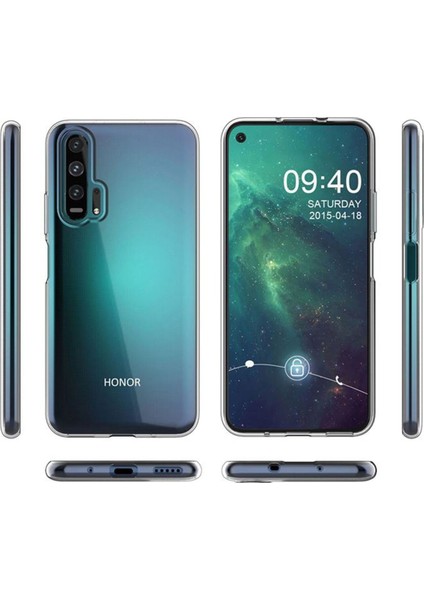 Huawei Honor 20 Kılıf Lüx Şeffaf Silikon