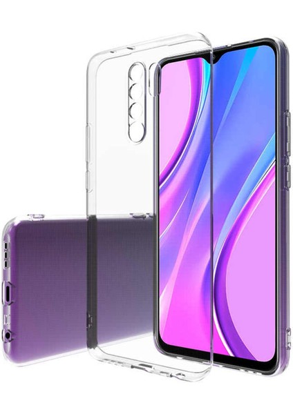 Happycase Xiaomi Redmi 9 Kılıf Lüx Şeffaf Silikon - Şeffaf