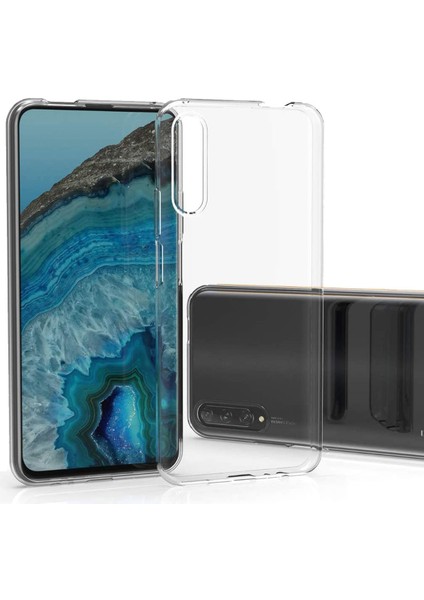 Huawei P Smart Pro / Y9S Kılıf Lüx Şeffaf Silikon