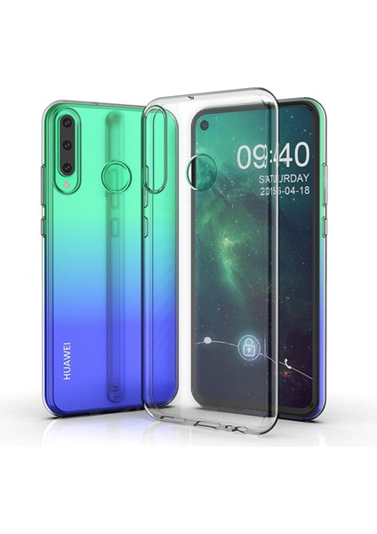 Huawei Y6P Kılıf Lüx Şeffaf Silikon - Şeffaf