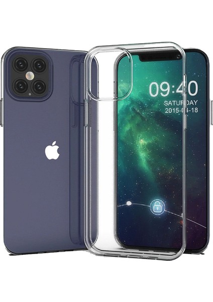 iPhone 12 Mini Kılıf Lüx Şeffaf Silikon