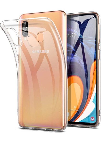 Samsung Galaxy A20E Kılıf Lüx Şeffaf Silikon