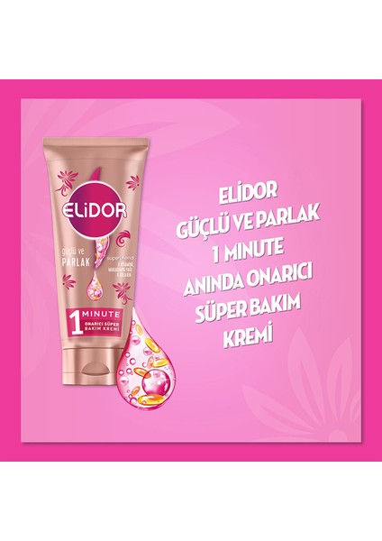 Superblend 1 Minute Onarıcı Süper Saç Bakım Kremi Güçlü Ve Parlak 170 Ml