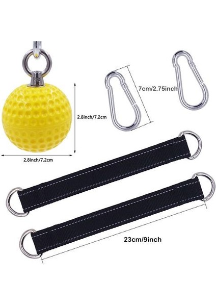 7.2 cm Topları Çekin Topları Cannonball Sapları Parmak Trainer Kavrama Gücü Eğitim Kol Kasları Barbells Spor El Kavrama Topu Egzersiz | El Sapları (Sarı) (Yurt Dışından)