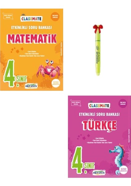 Okyanus Yayınları 4. Sınıf Classmate Matematik ve Türkçe