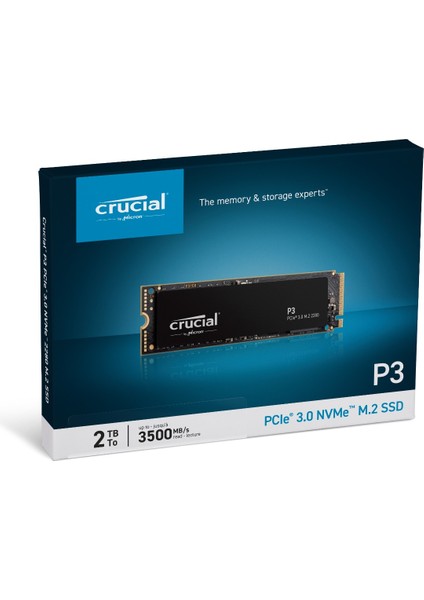 P3 2TB  3D NAND NVMe PCIe M.2 SSD (3500-3000 MB/s) CT2000P3SSD8