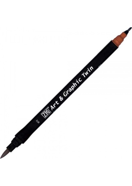 Art & Graphic Twin Tut-80 Fırça Uçlu Marker Brown 072