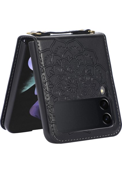 Samsung Galaxy Z Fold4 Için Mandala Desenli Telefon Kılıfı - Siyah (Yurt Dışından) modelleri