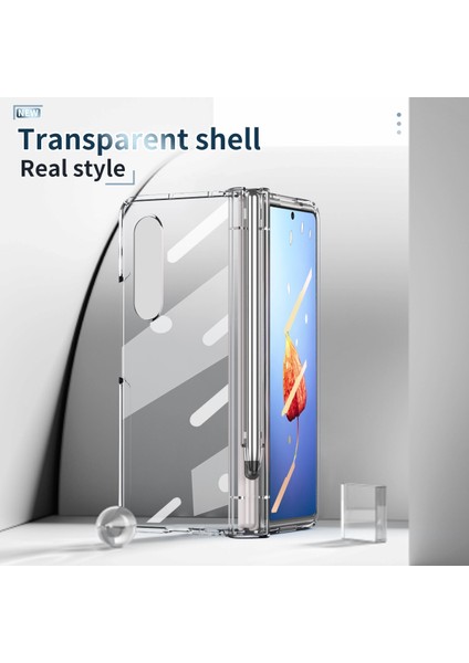 Samsung Galaxy Z Fold4 Için Kalem Yuvalı Kılıf - Şeffaf (Yurt Dışından) fiyatları