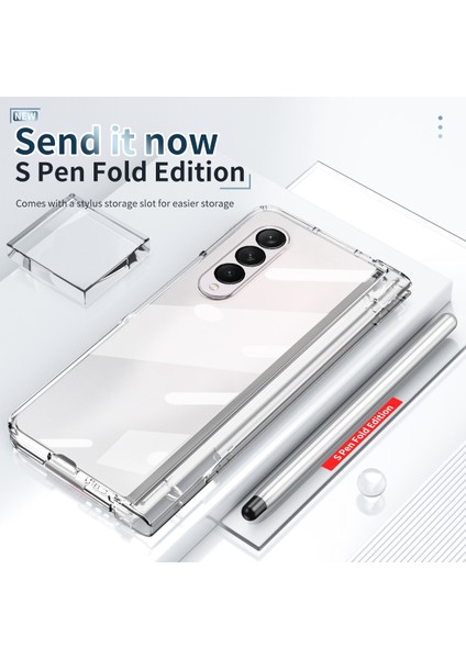 Samsung Galaxy Z Fold4 Için Kalem Yuvalı Kılıf - Şeffaf (Yurt Dışından) modelleri