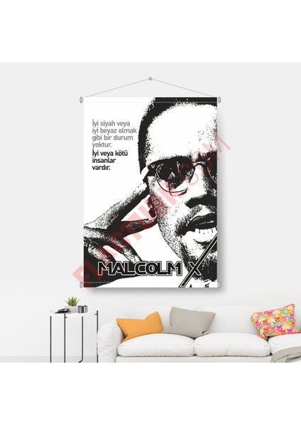 Malcolm x Bayrağı 70X100