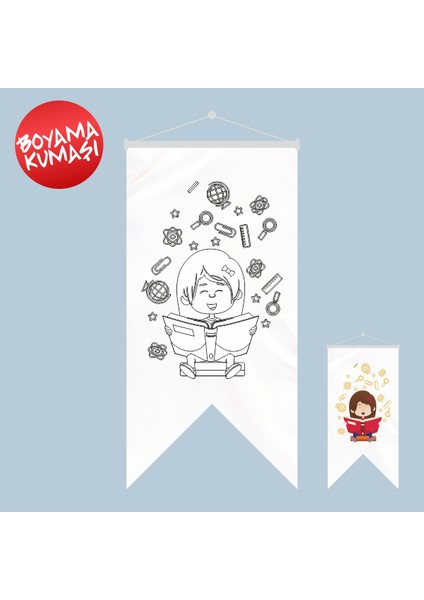 Eğitim 1 Kırlangıç Boyama Kumaşı 50X70 cm