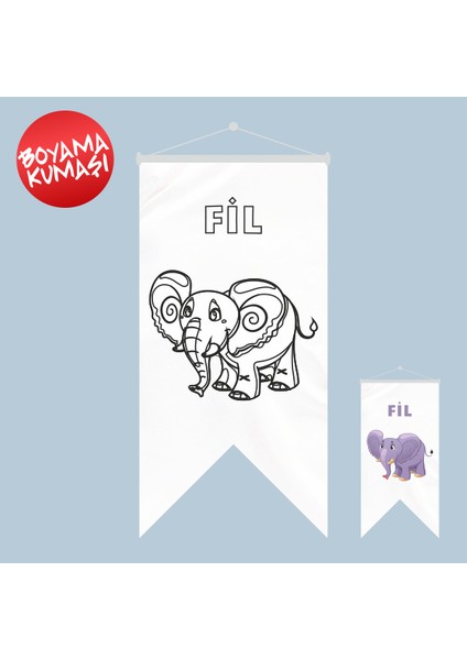 Fil Kırlangıç Boyama Kumaşı 50X70 cm