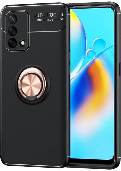 Oppo A74 Kılıf Yüzüklü Manyetik Ravel Silikon Silikon