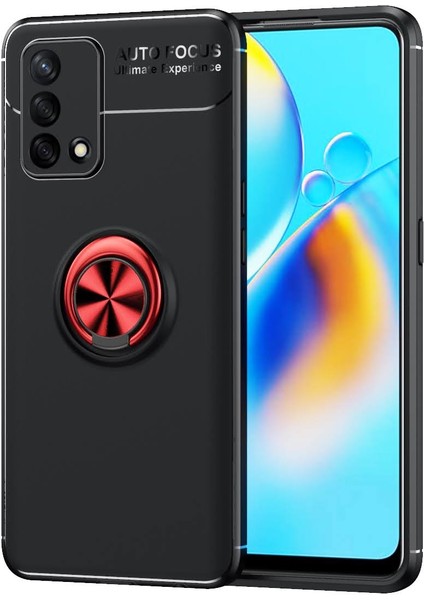 Oppo A74 Kılıf Yüzüklü Manyetik Ravel Silikon Silikon