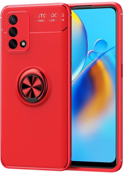 Oppo A74 Kılıf Yüzüklü Manyetik Ravel Silikon Silikon