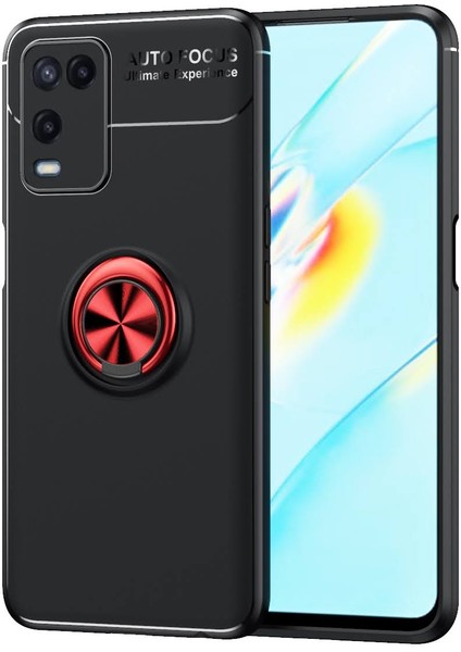 Oppo A54 Kılıf Yüzüklü Manyetik Ravel Silikon
